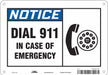 Safety Sign 7 in x 10 in Polyethylene