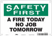 Safety Sign 7 in x 10 in Aluminum