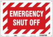 Safety Sign 10 in x 14 in Aluminum