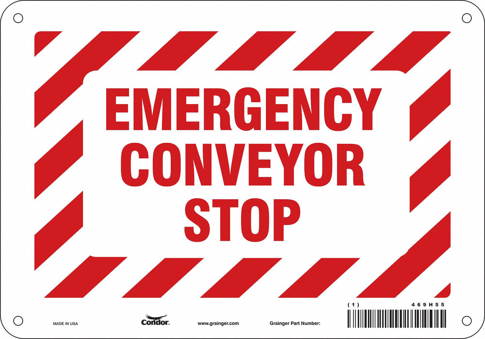 Safety Sign 7 in x 10 in Aluminum