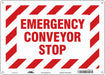 Safety Sign 10 in x 14 in Aluminum