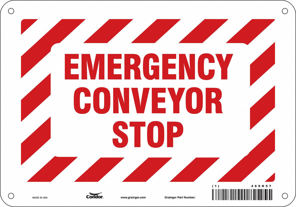 Safety Sign 7 in x 10 in Polyethylene