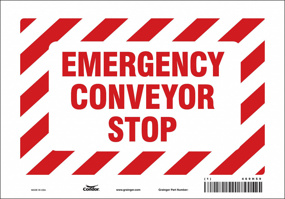 Safety Sign 7 in x 10 in Vinyl