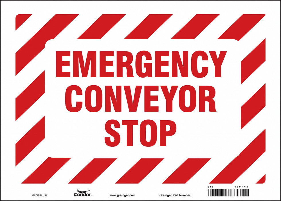 Safety Sign 10 in x 14 in Vinyl