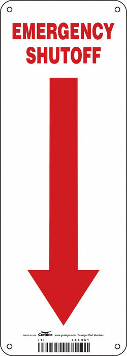 Safety Sign 14 in x 5 in Aluminum