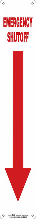 Safety Sign 24 in x 4 in Aluminum