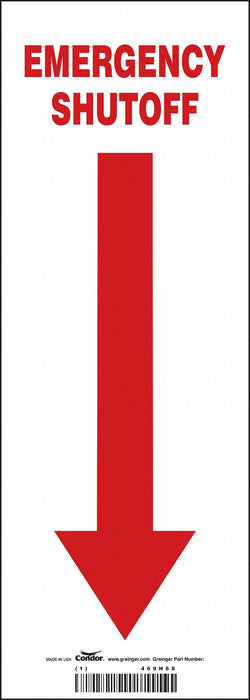 Safety Sign 14 in x 5 in Vinyl