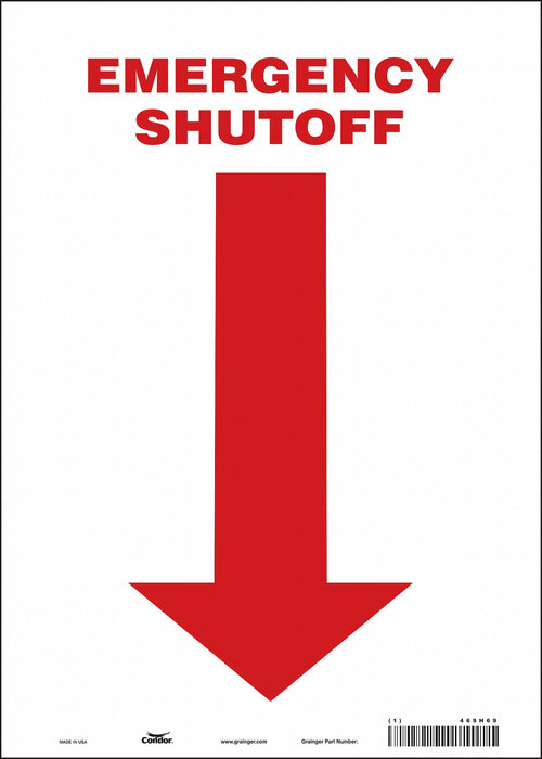 Safety Sign 14 in x 10 in Vinyl