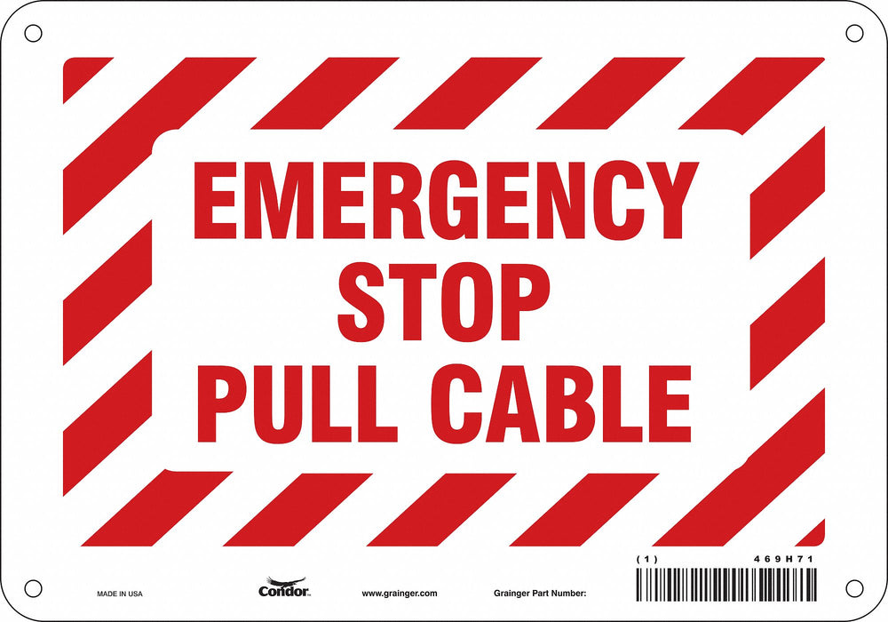 Safety Sign 7 in x 10 in Aluminum