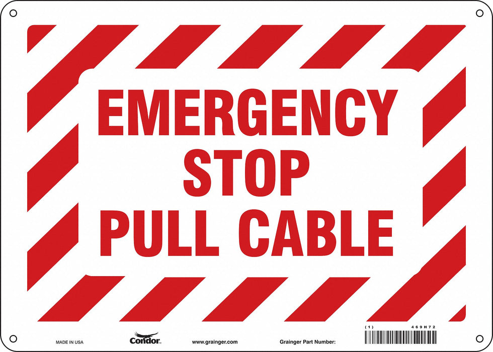 Safety Sign 10 in x 14 in Aluminum