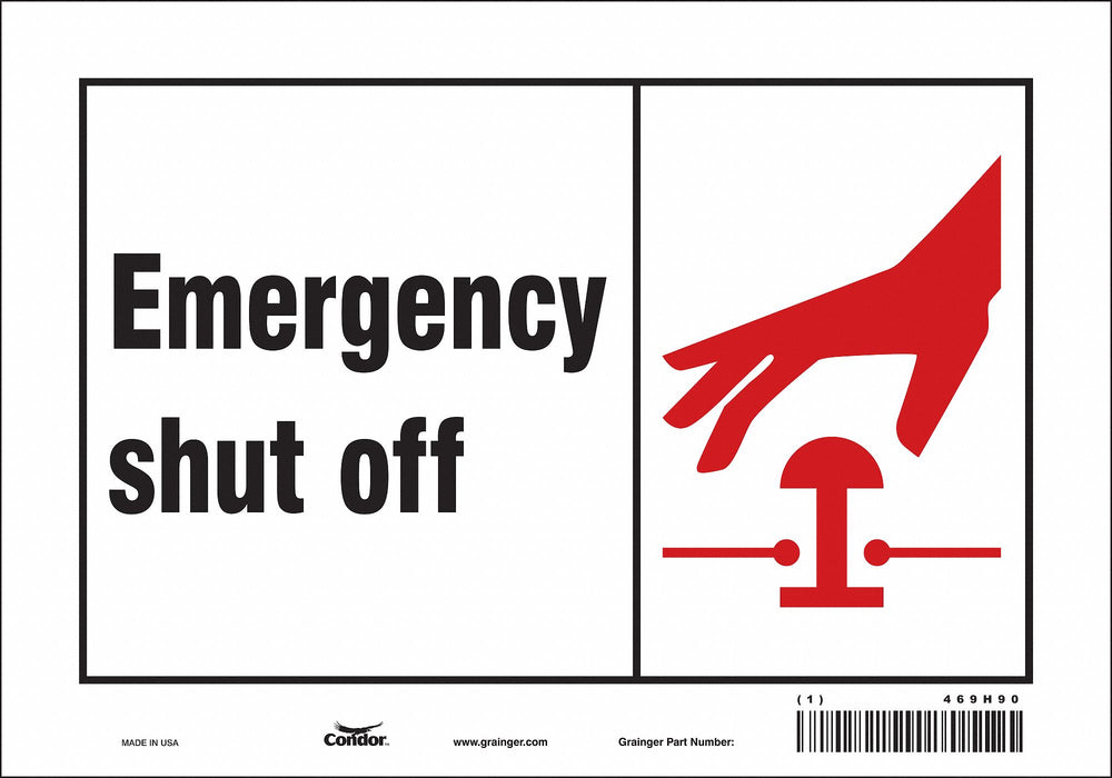 Safety Sign 7 in x 10 in Vinyl