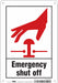 Safety Sign 10 in x 7 in Polyethylene