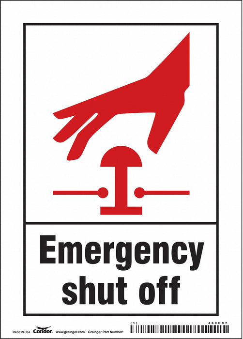 Safety Sign 7 in x 5 in Vinyl