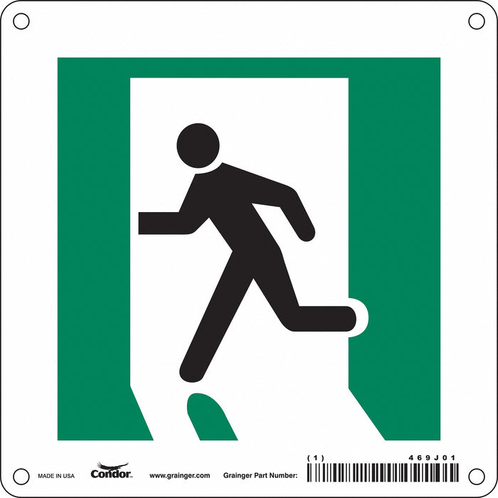 Safety Sign Fire and Emergency 6 x 6 