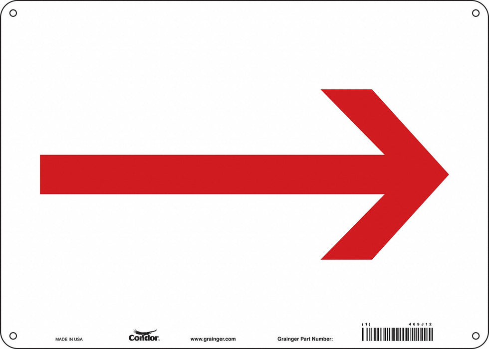 Safety Sign 10 in x 14 in Aluminum
