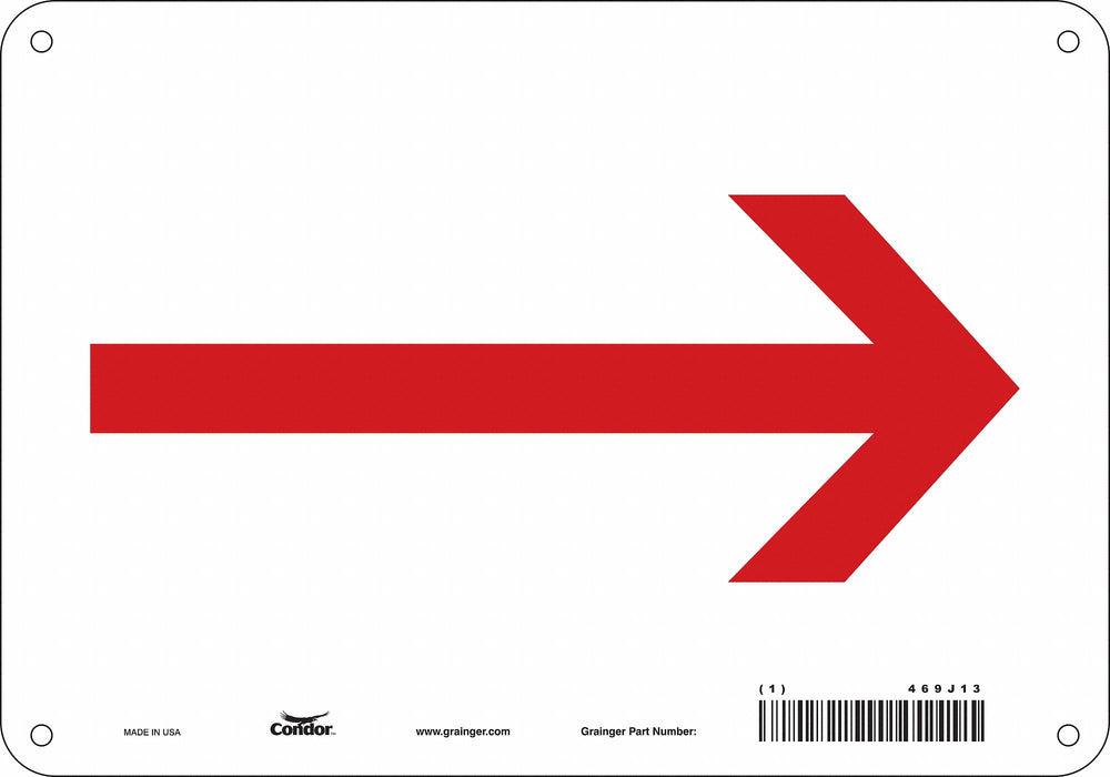 Safety Sign 7 in x 10 in Polyethylene