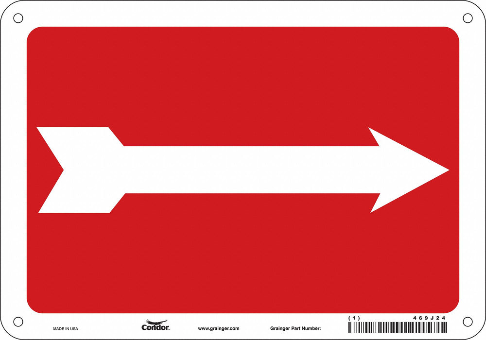 Safety Sign 7 in x 10 in Aluminum
