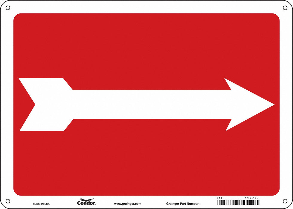 Safety Sign 10 in x 14 in Polyethylene