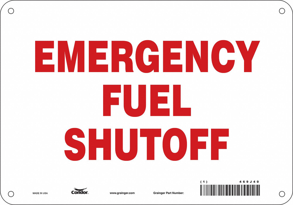 Safety Sign 7 in x 10 in Aluminum