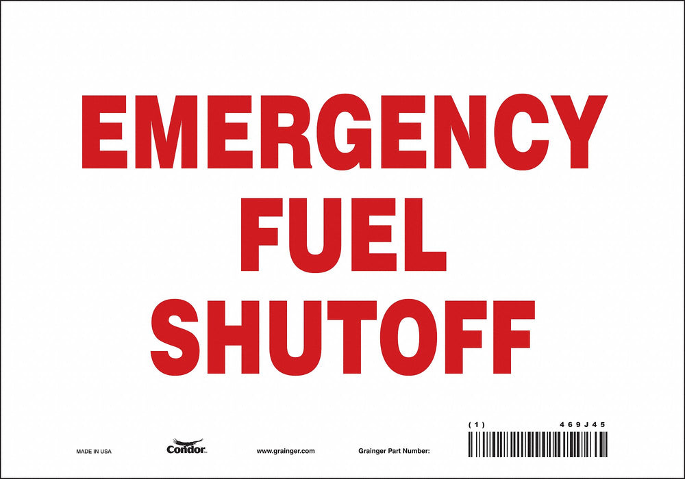 Safety Sign 7 in x 10 in Vinyl