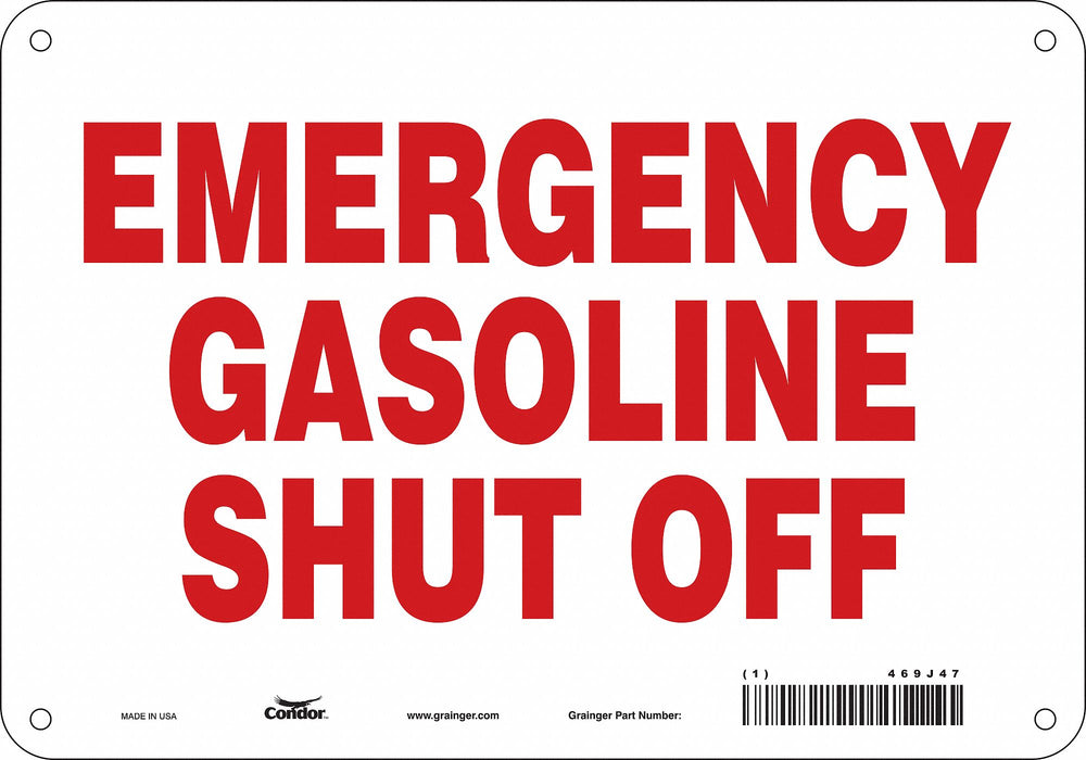 Safety Sign 7 in x 10 in Aluminum