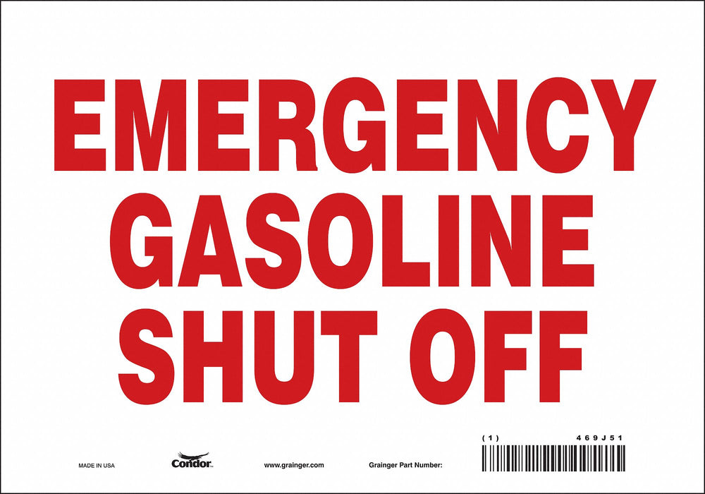 Safety Sign 7 in x 10 in Vinyl