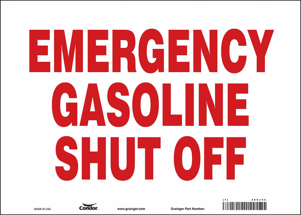 Safety Sign 10 in x 14 in Vinyl