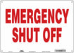 Safety Sign 10 in x 14 in Aluminum