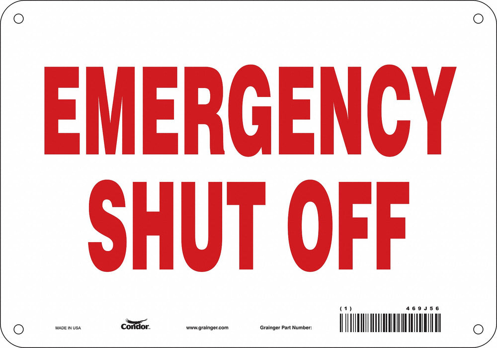 Safety Sign 7 in x 10 in Polyethylene