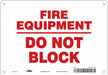 Safety Sign 7 in x 10 in Aluminum