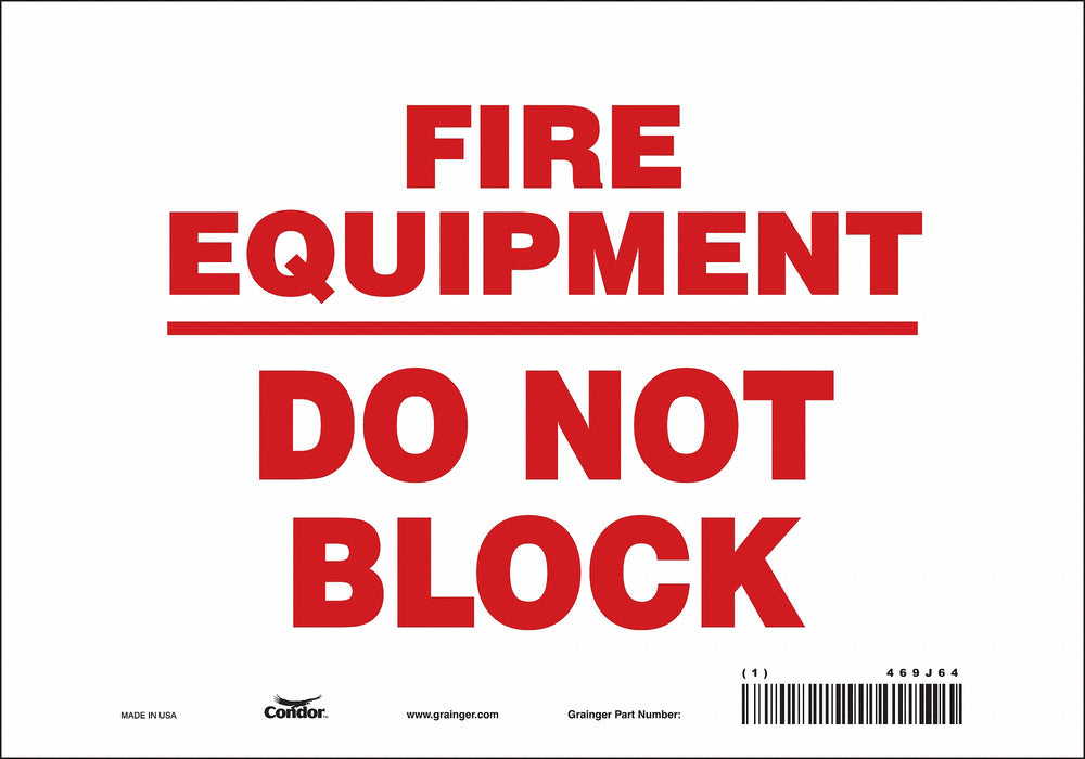 Safety Sign 7 in x 10 in Vinyl