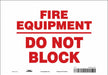 Safety Sign 7 in x 10 in Vinyl