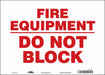 Safety Sign 10 in x 14 in Vinyl