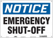 Safety Sign 10 in x 14 in Polyethylene