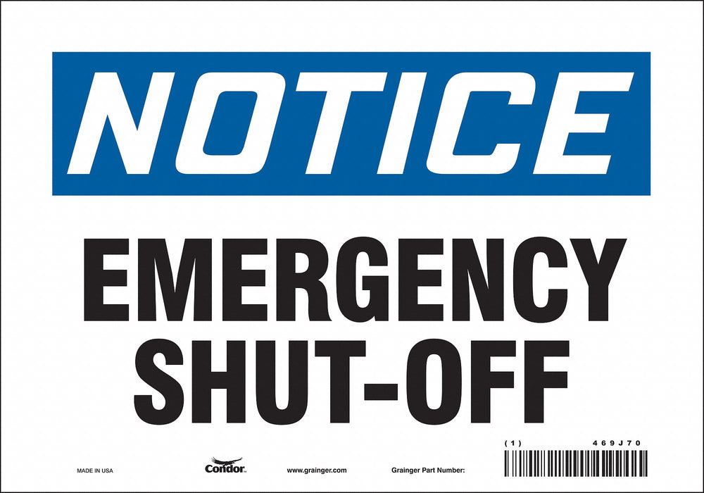 Safety Sign 7 in x 10 in Vinyl