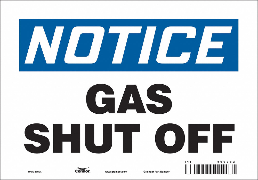 Safety Sign 7 in x 10 in Vinyl