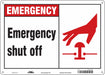 Safety Sign 10 in x 14 in Polyethylene