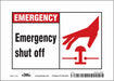 Safety Sign 5 in x 7 in Vinyl