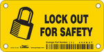 Safety Sign 2.25in x 4.5in Vinyl