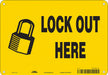 Safety Sign 7 inx10 in Polyethylene