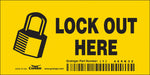 Safety Sign 2.25in x 4.5in Vinyl