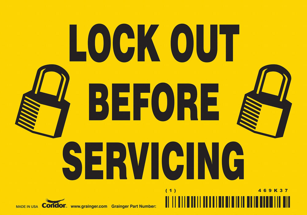 Safety Sign 3 1/2 inx5 in Vinyl