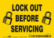 Safety Sign 3 1/2 inx5 in Vinyl
