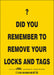 Safety Sign 7 inx5 in Vinyl
