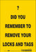 Safety Sign 10 inx7 in Vinyl