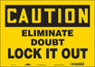 K0102 Safety Sign 10 in x 14 in Vinyl