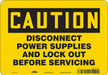 Safety Sign 7 in x 10 in Aluminum