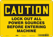 Safety Sign 7 in x 10 in Aluminum