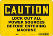 Safety Sign 7 inx10 in Polyethylene