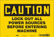 Safety Sign 7 in x 10 in Vinyl